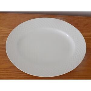 Wedgwood Regina Ironstone oval serving platter diamond pattern